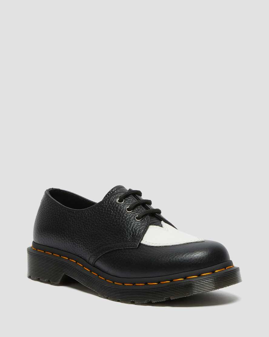 Dr. Martens 1461 Amore Deri Kadın Oxford Ayakkabı - Ayakkabı Siyah/Beyaz |EHGFM6942|